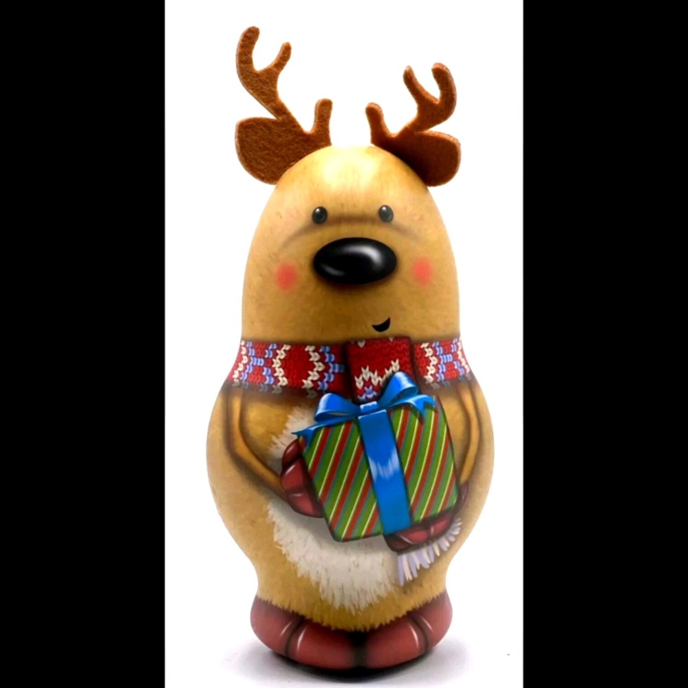 Collectible Russell Stover Christmas Candy Tin Reindeer - Limited Edition 2023